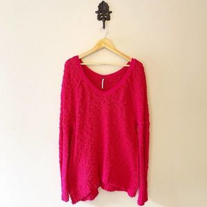 Free People Shaggy Bear Songbird Pullover Sweater